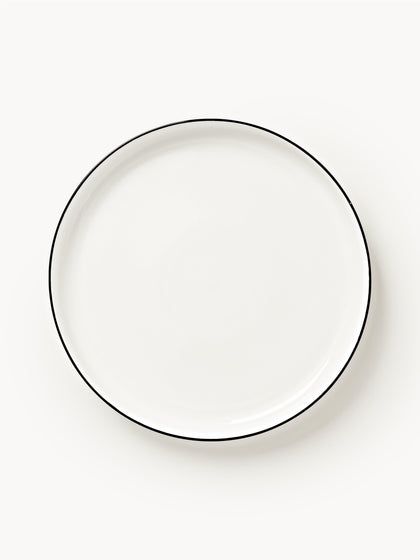 Westwing Platos llanos de porcelana Facile 2 uds