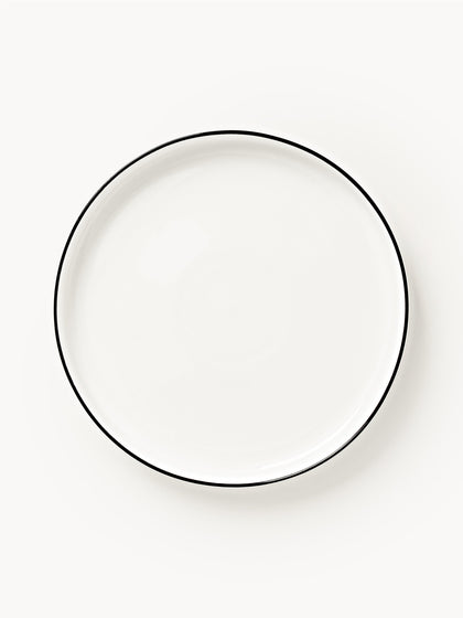 Westwing Platos postre de porcelana Facile 2 uds