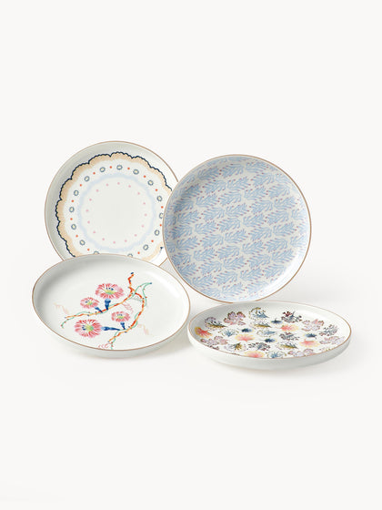 Westwing Platos postre Flamboyant 4 uds