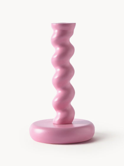 Westwing Portavelas de metal artesanal Twister