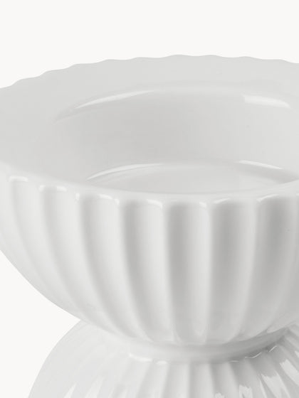 Westwing Portavelas De Porcelana Con Relieves Tura