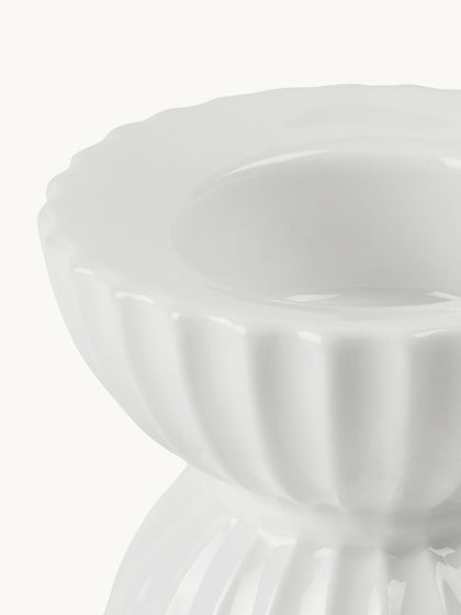 Westwing Portavelas De Porcelana Con Relieves Tura