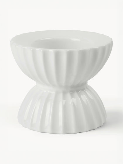 Westwing Portavelas de porcelana con relieves Tura