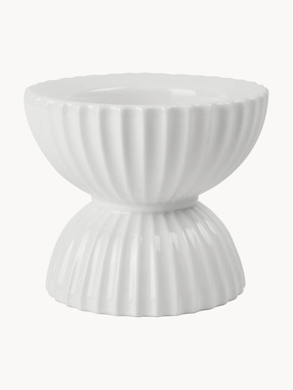 Westwing Portavelas de porcelana con relieves Tura