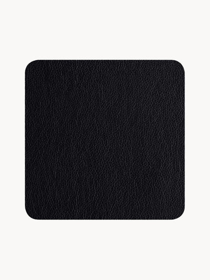 Westwing Posavasos de cuero sintético Pik 4 uds