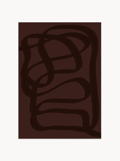 Westwing Póster Burgundy Burgundy