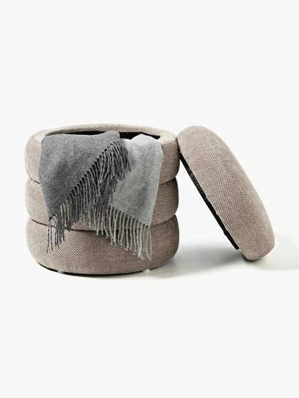 Westwing Puf Con Espacio De Almacenamiento Alto