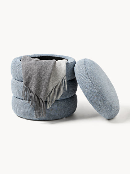 Westwing Puf Con Espacio De Almacenamiento Alto