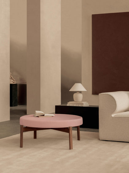 Westwing Puf De Madera De Nogal Passage