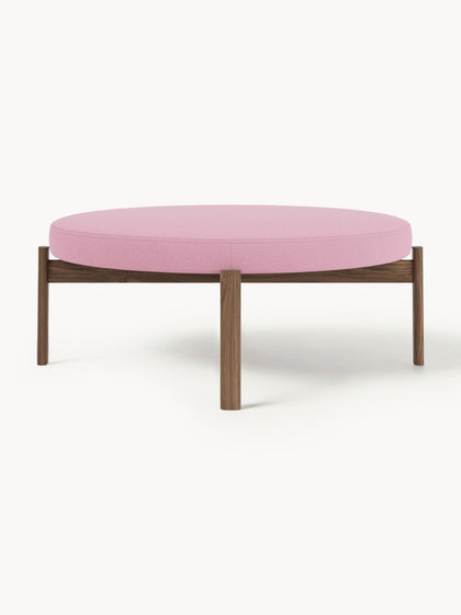 Westwing Puf De Madera De Nogal Passage