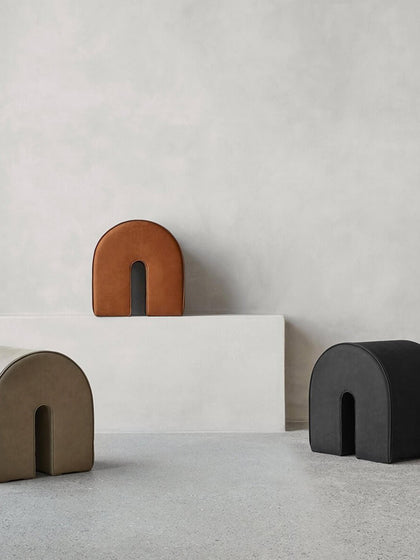 Westwing Puf De Piel Curved