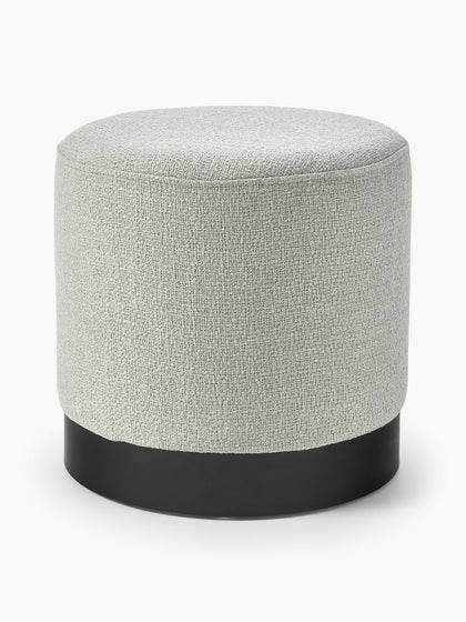 Westwing Puf de tejido bouclé Orchid