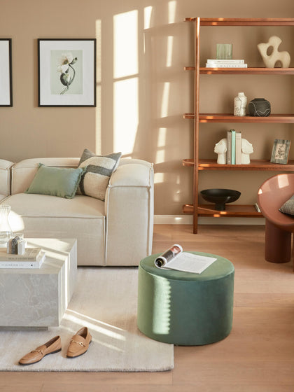 Westwing Puf De Terciopelo Daisy