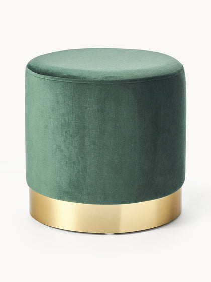 Westwing Puf de terciopelo Orchid