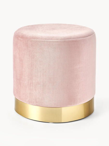 Westwing Puf de terciopelo Orchid