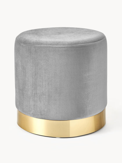 Westwing Puf de terciopelo Orchid