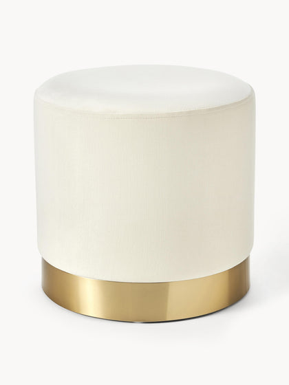 Westwing Puf de terciopelo Orchid