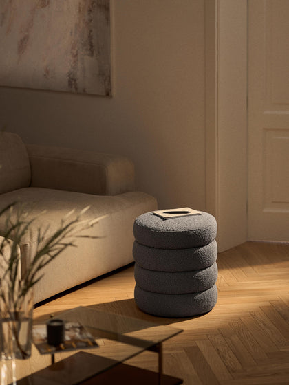 Westwing Puf En Tejido Bouclé Alto