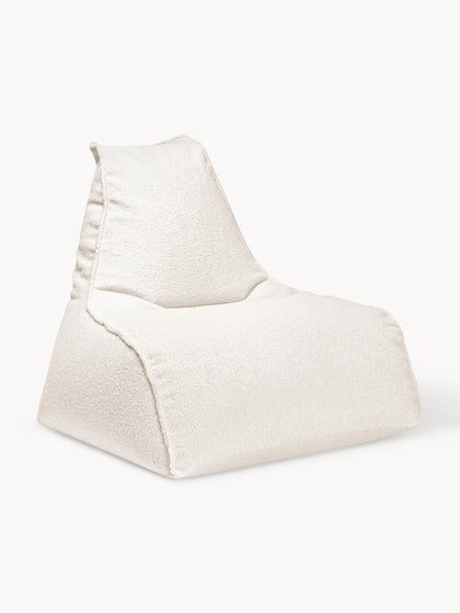 Westwing Puf en tejido bouclé Woolly