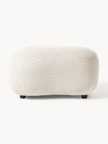 Westwing Puf Reposapiés De Borreguillo Bouclé Alba