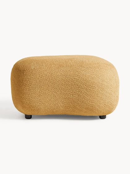 Westwing Puf Reposapiés De Borreguillo Bouclé Alba