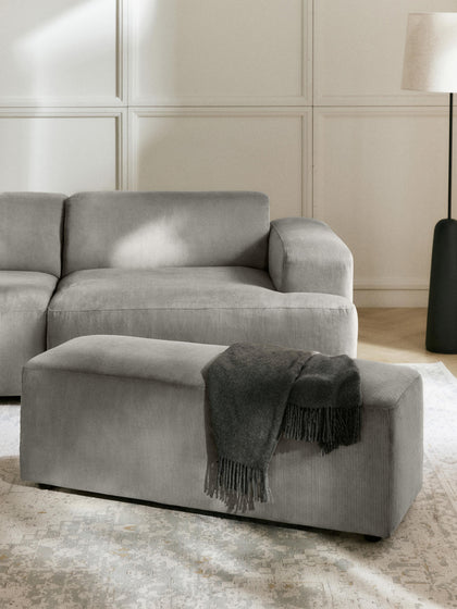 Westwing Puf Reposapiés De Pana Melva 99 X 42 Cm