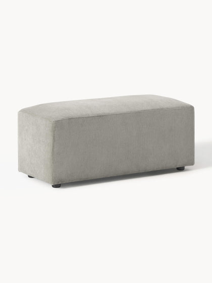 Westwing Puf reposapiés de pana Melva 99 x 42 cm