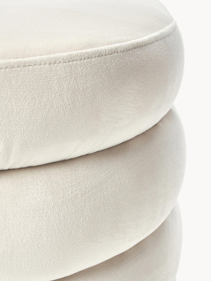 Westwing Puf Reposapiés De Terciopelo Alto