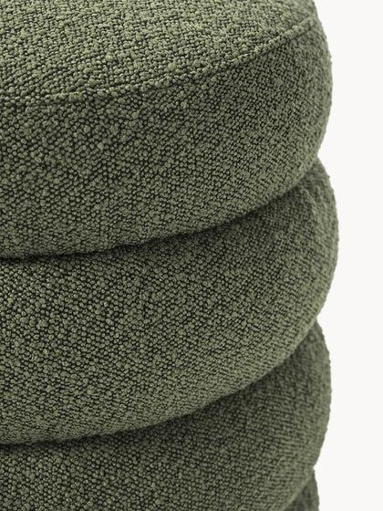 Westwing Puf Reposapiés En Tejido Bouclé Alto