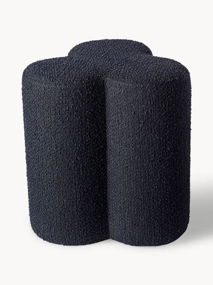 Westwing Puf reposapiés en tejido bouclé Clover