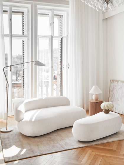 Westwing Puf Reposapiés Grande Alba