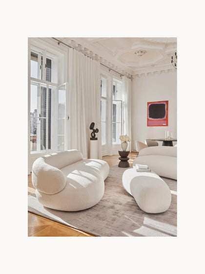 Westwing Puf Reposapiés Grande De Borreguillo Alba