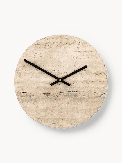 Westwing Reloj artesanal de travertino Loko