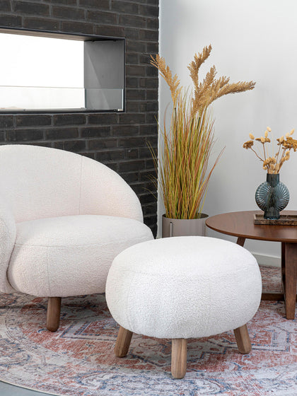 Westwing Reposapiés Puf De Borreguillo Savona