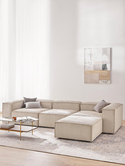 Westwing Reposapiés Puf De Pana Lennon