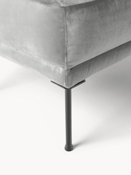 Westwing Reposapiés Puf De Terciopelo Fluente