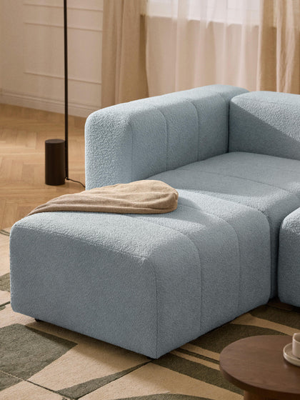 Westwing Reposapiés Puf En Tejido Bouclé Lena