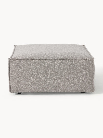 Westwing Reposapiés Puf En Tejido Bouclé Lennon