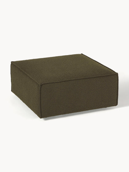 Westwing Reposapiés Puf En Tejido Bouclé Lennon