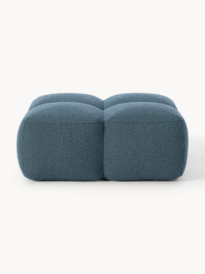 Westwing Reposapiés Puf En Tejido Bouclé Tayla