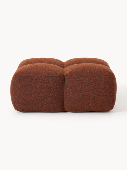 Westwing Reposapiés Puf En Tejido Bouclé Tayla