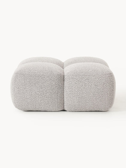 Westwing Reposapiés Puf En Tejido Bouclé Tayla