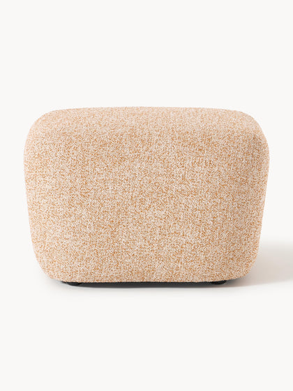 Westwing Reposapiés Puf En Tejido Bouclé Wolke