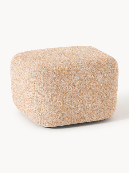 Westwing Reposapiés Puf En Tejido Bouclé Wolke