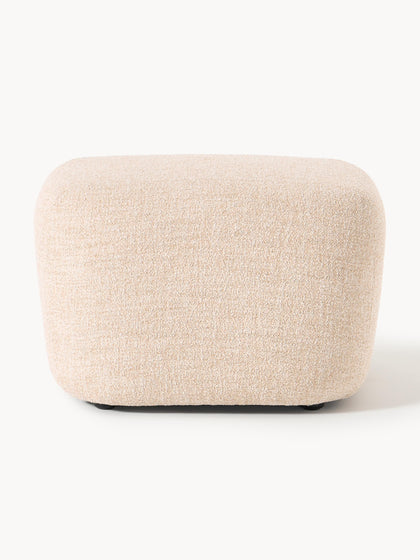 Westwing Reposapiés Puf En Tejido Bouclé Wolke