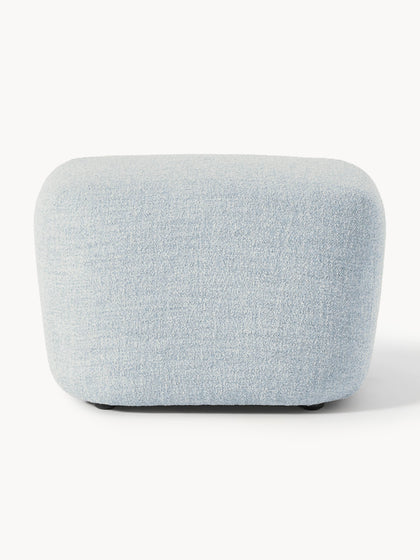 Westwing Reposapiés Puf En Tejido Bouclé Wolke