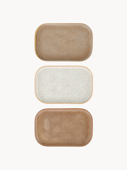 Westwing Set de bandejas artesanales Addison 3 uds