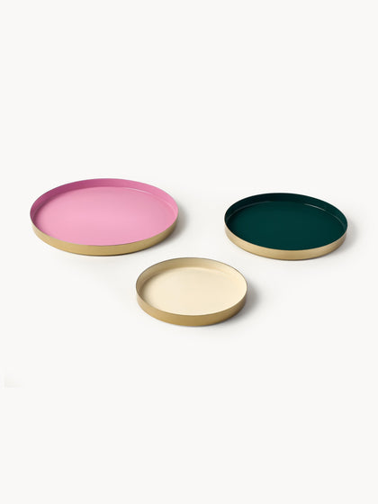 Westwing Set de bandejas decorativas Tavi 3 uds