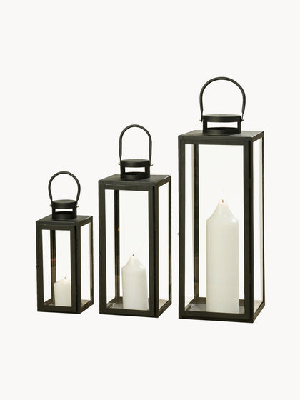 Westwing Set de farolillos de cristal Arana 3 uds