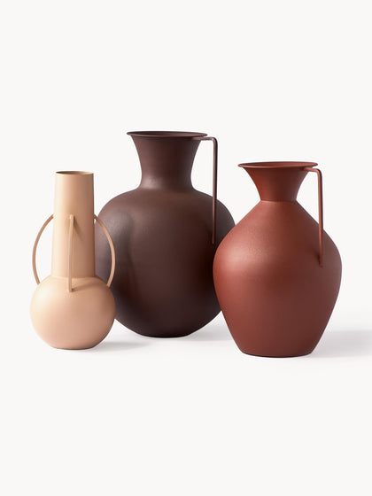 Westwing Set de jarrones artesanales Roman 3 uds